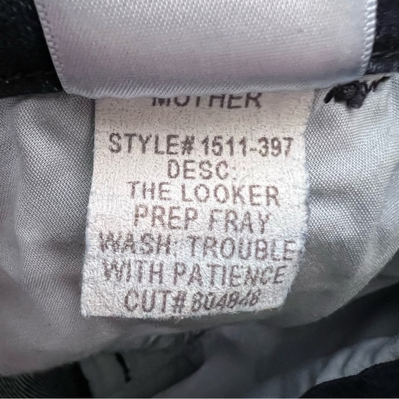 Mother the Looker Prep Fray Jeans Size 27 - Picture 14 of 14